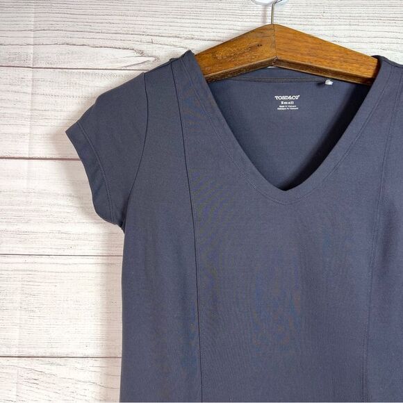 Toad&Co Tech Tomboy Cap Sleeve Dress Gray Stretch Pullover Outdoors Size S - Picture 3 of 10
